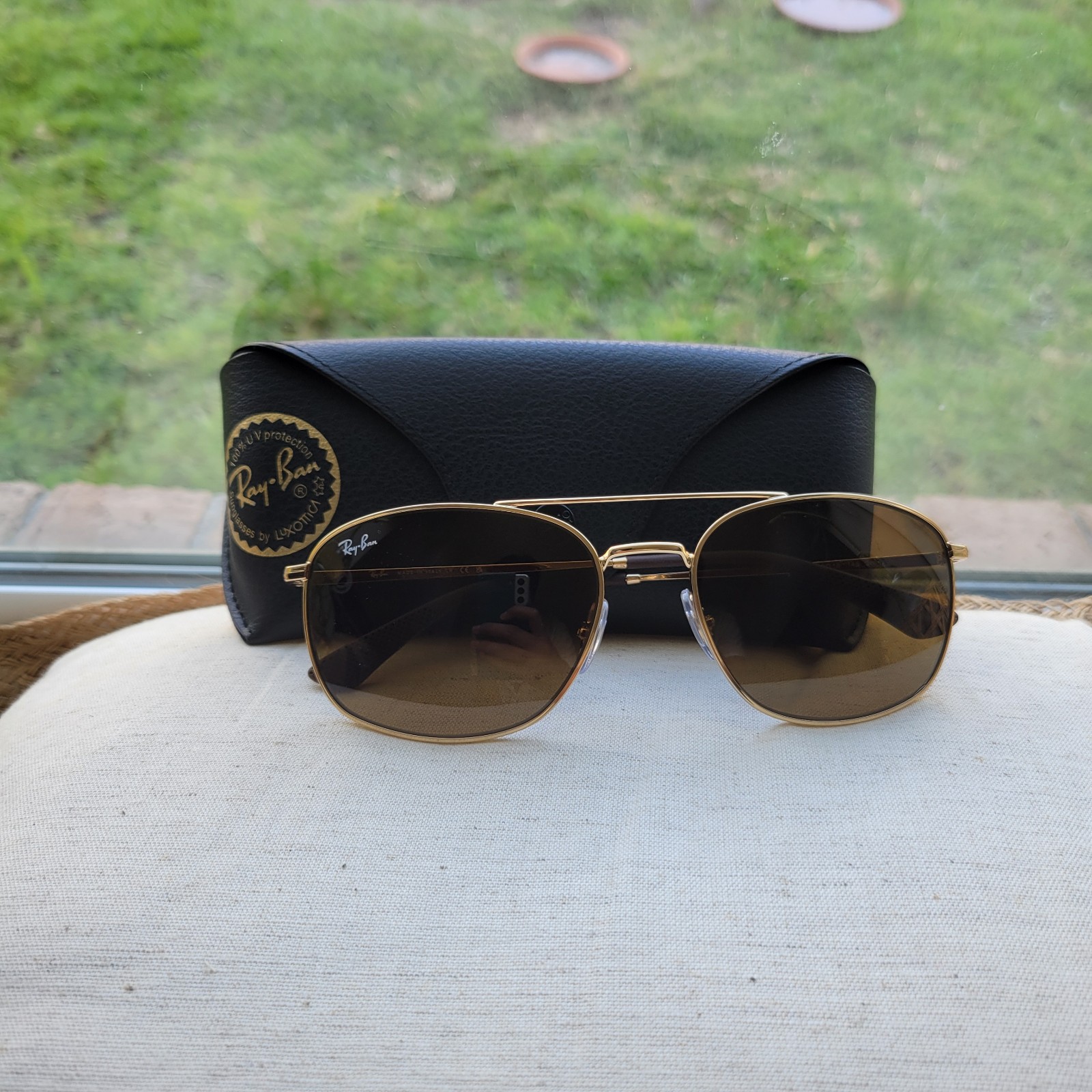 Ray-Ban RB3654 Sunglasses Arista W/ Dark Brown Lenses