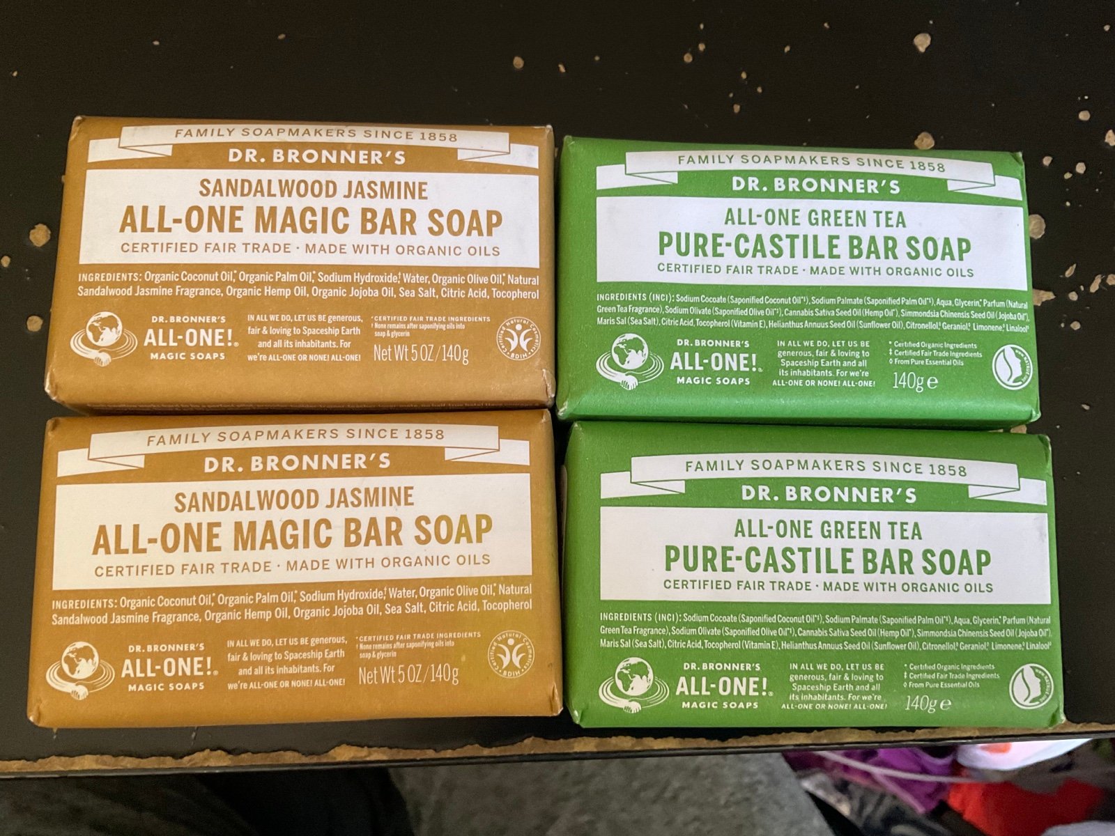Dr bronner‘s bar soap sandalwood green tea