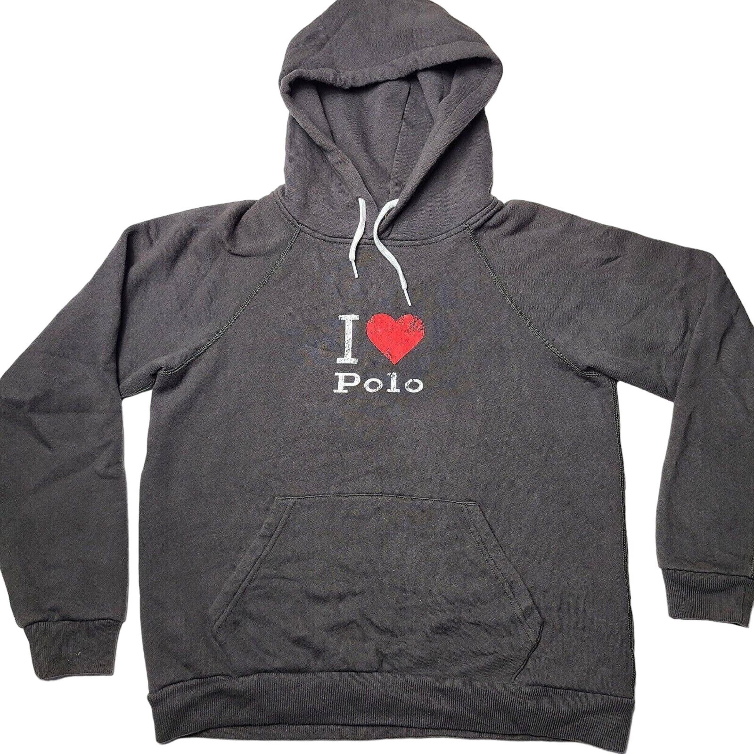 Polo Ralph Lauren Sweatshirt Women's Small Dark Gray Hoodie Pullover Sweater