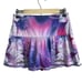 Lucky in Love Size S Mini Skort Skirt Pink Blue Purple Tie Dye Floral Pockets
