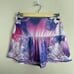Lucky in Love Size S Mini Skort Skirt Pink Blue Purple Tie Dye Floral Pockets