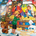 Vintage Advent Christmas Countdown Pop-Up Calendar Nativity Scene Denmark