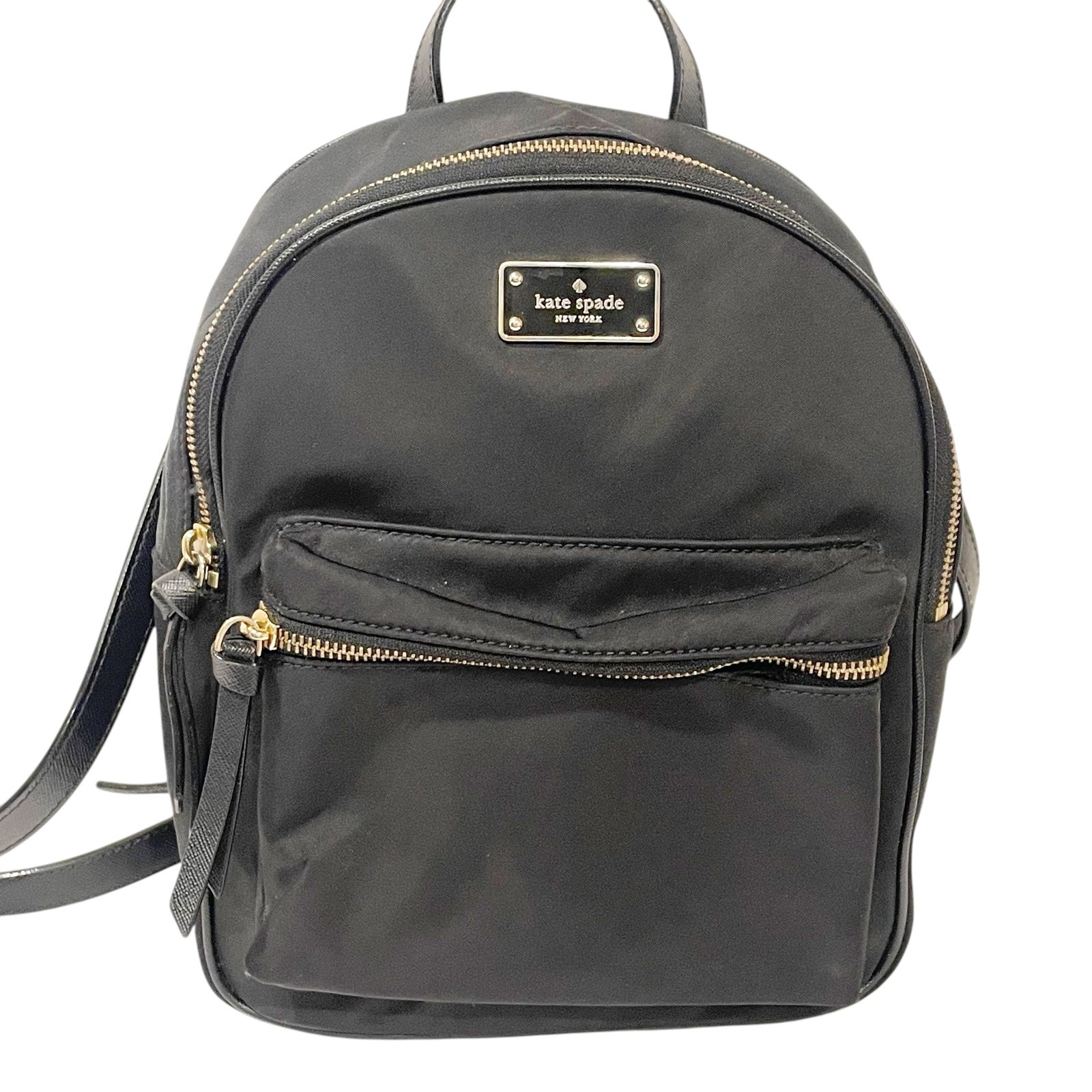 KATE SPADE SMALL Black Nylon BRADLEY BACKPACK Purse Bag