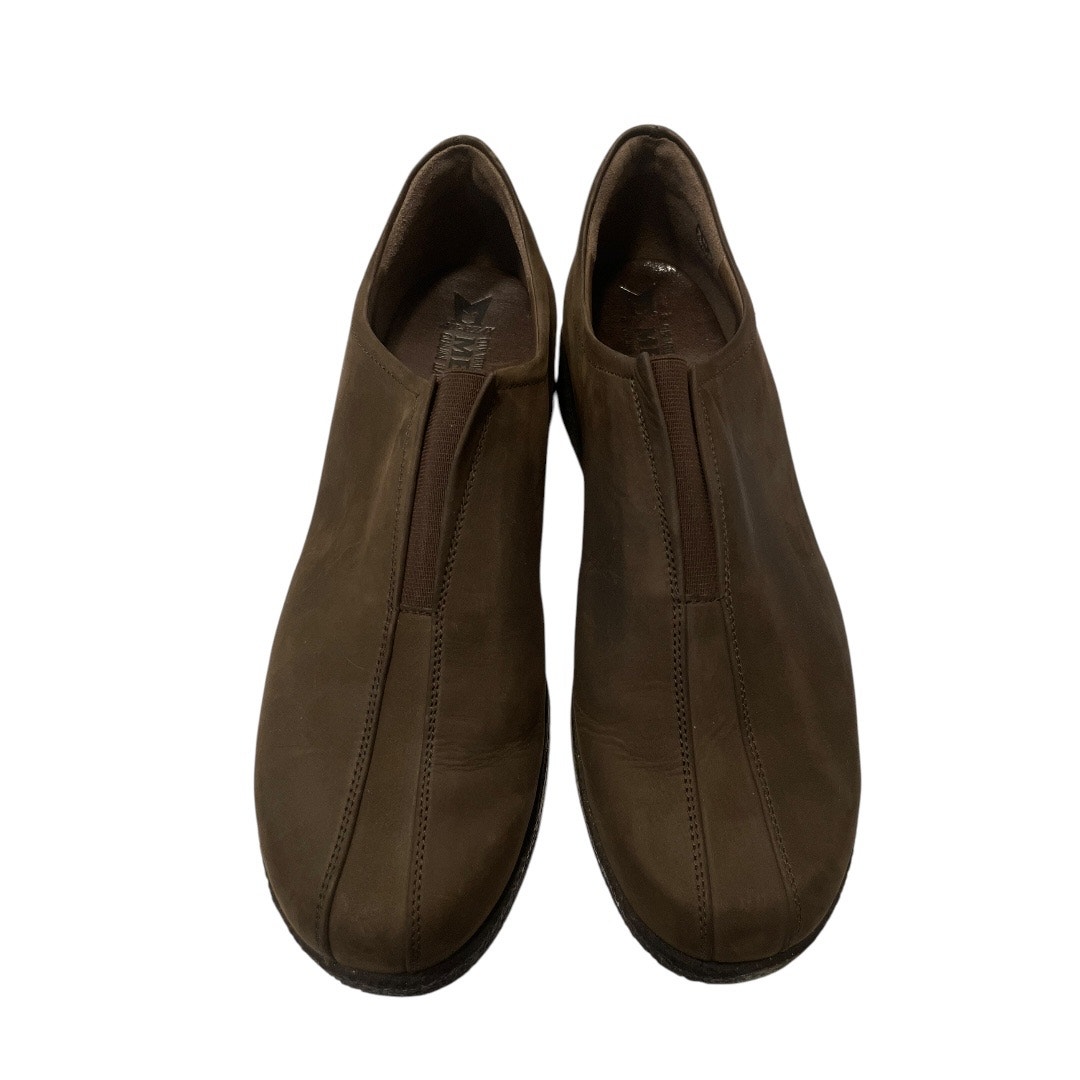 MEPHISTO Brown Nubuck/Suede Leather Loafers Size: US 10