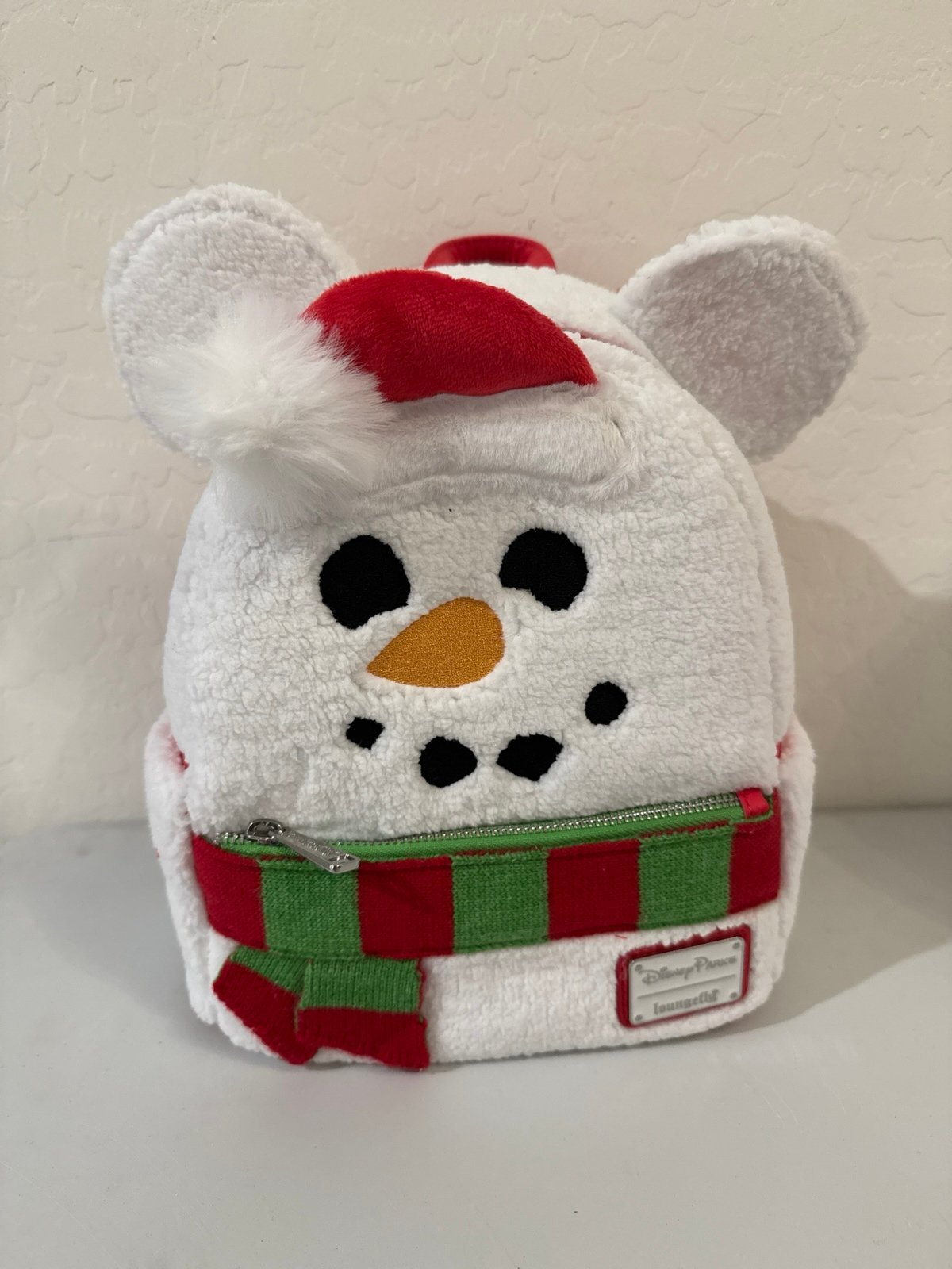Loungefly Disney Mickey Mouse Snowman Holiday Mini Backpack NWT