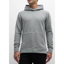 John Elliott Men's Hooded Villain Slim-Fit Sweatshirt Casual Grey Men's 1 Small
