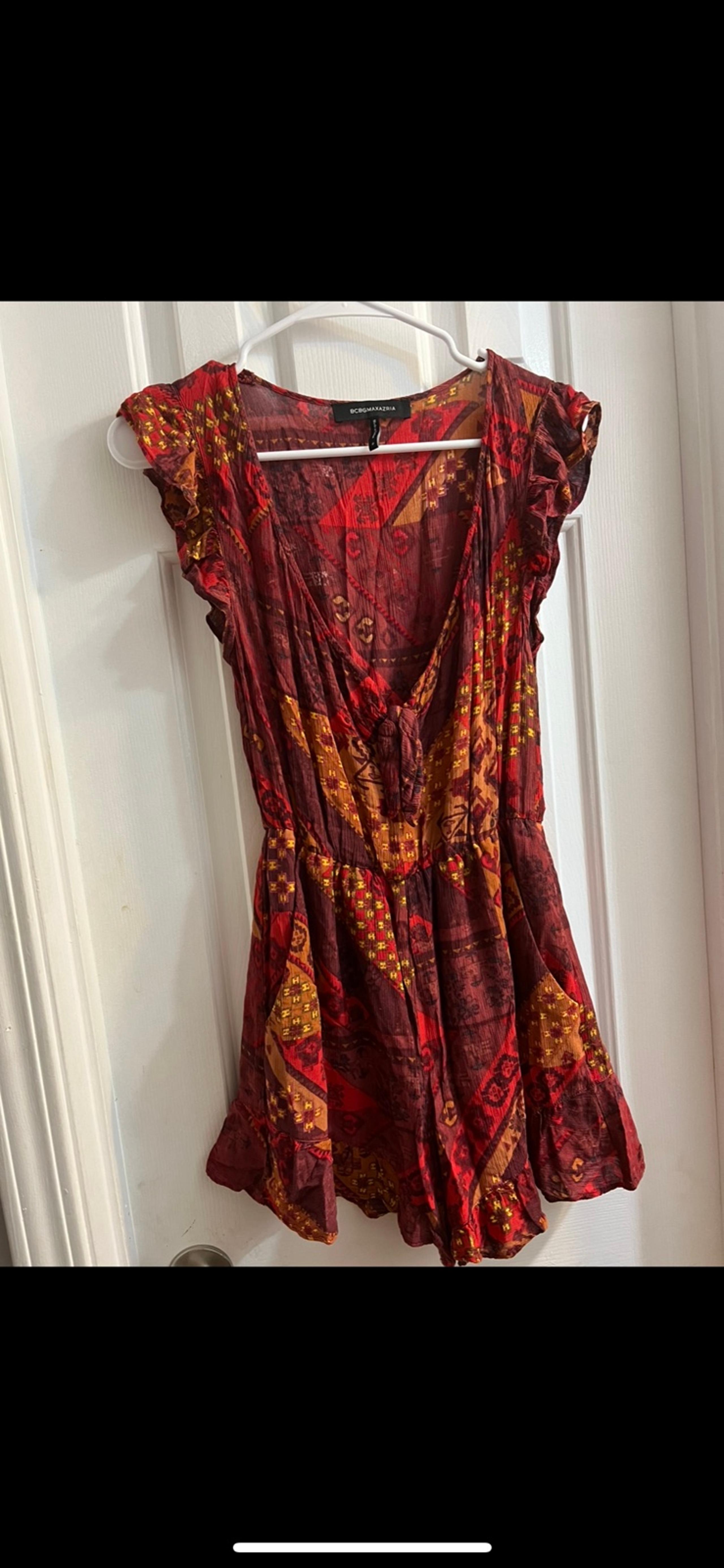 BCBG Maxazria Sleeveless Shorts Romper Women 0 Multi Colored