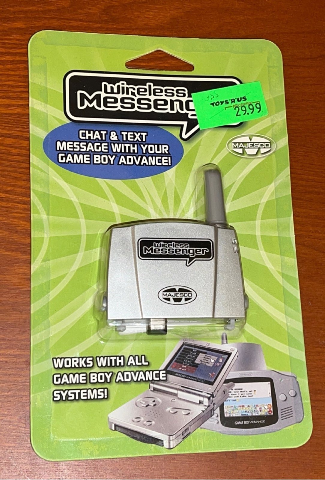 One Gameboy Advance GBA Wireless Messenger Link Adapter Chat Text Messenger
