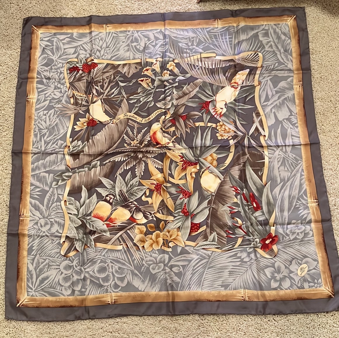 Like New Tommy Bahamas 35” x 35” square scarf