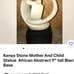 Stone Abstract Statue of mother and child handmade from Kenya