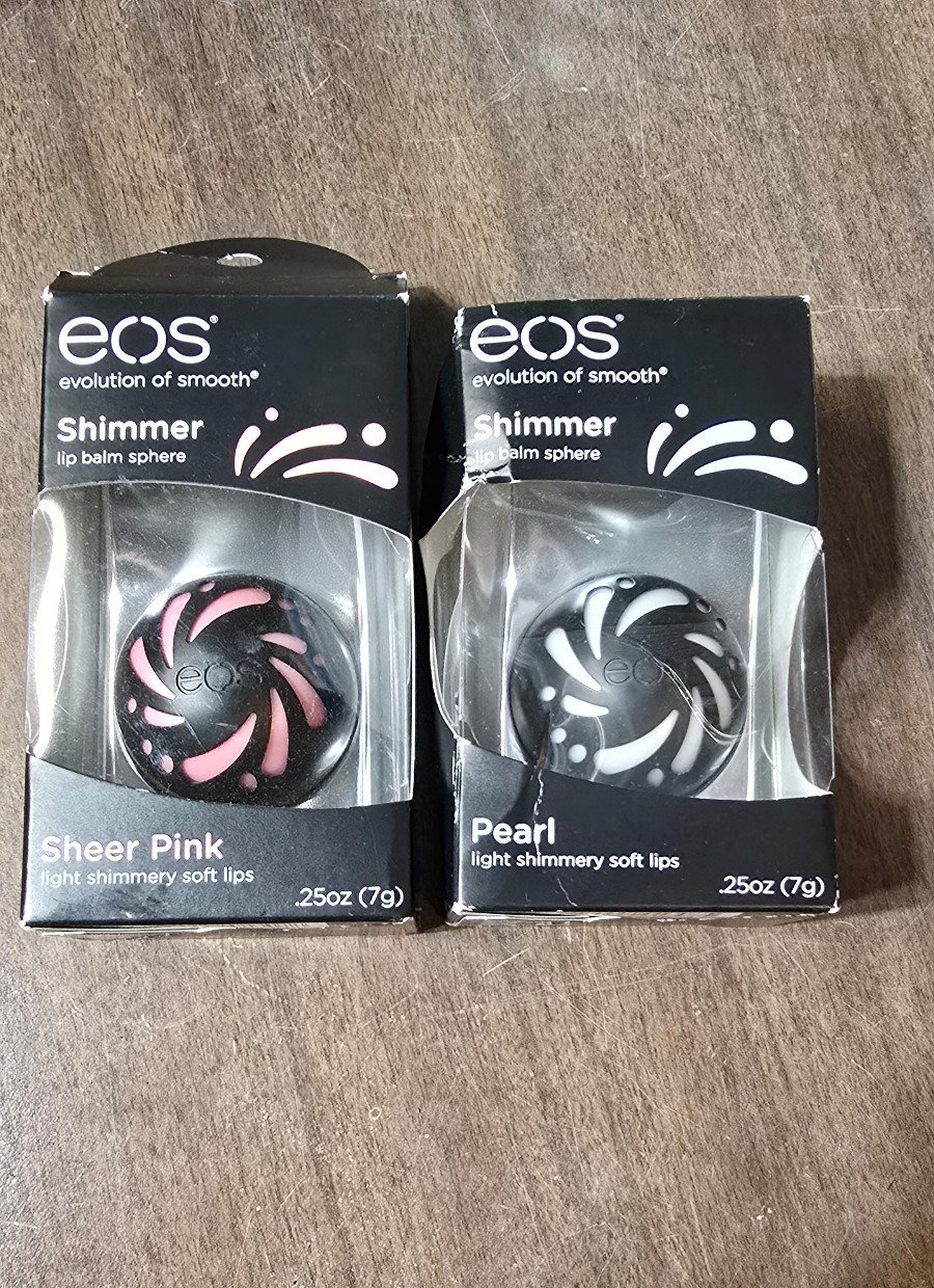 EOS Shimmer Lip Balm spheres bundle 2