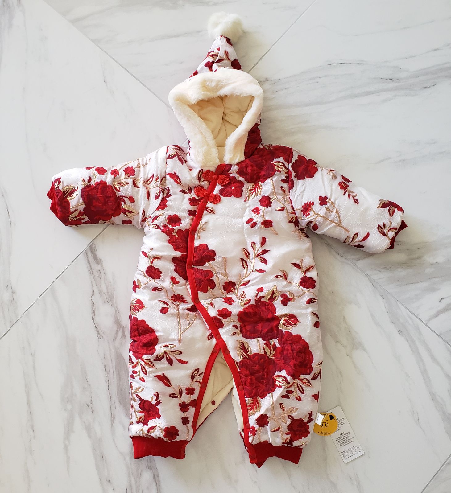 NWT Baby/Toddler Chinese New Year Asian Rose Winter Coat