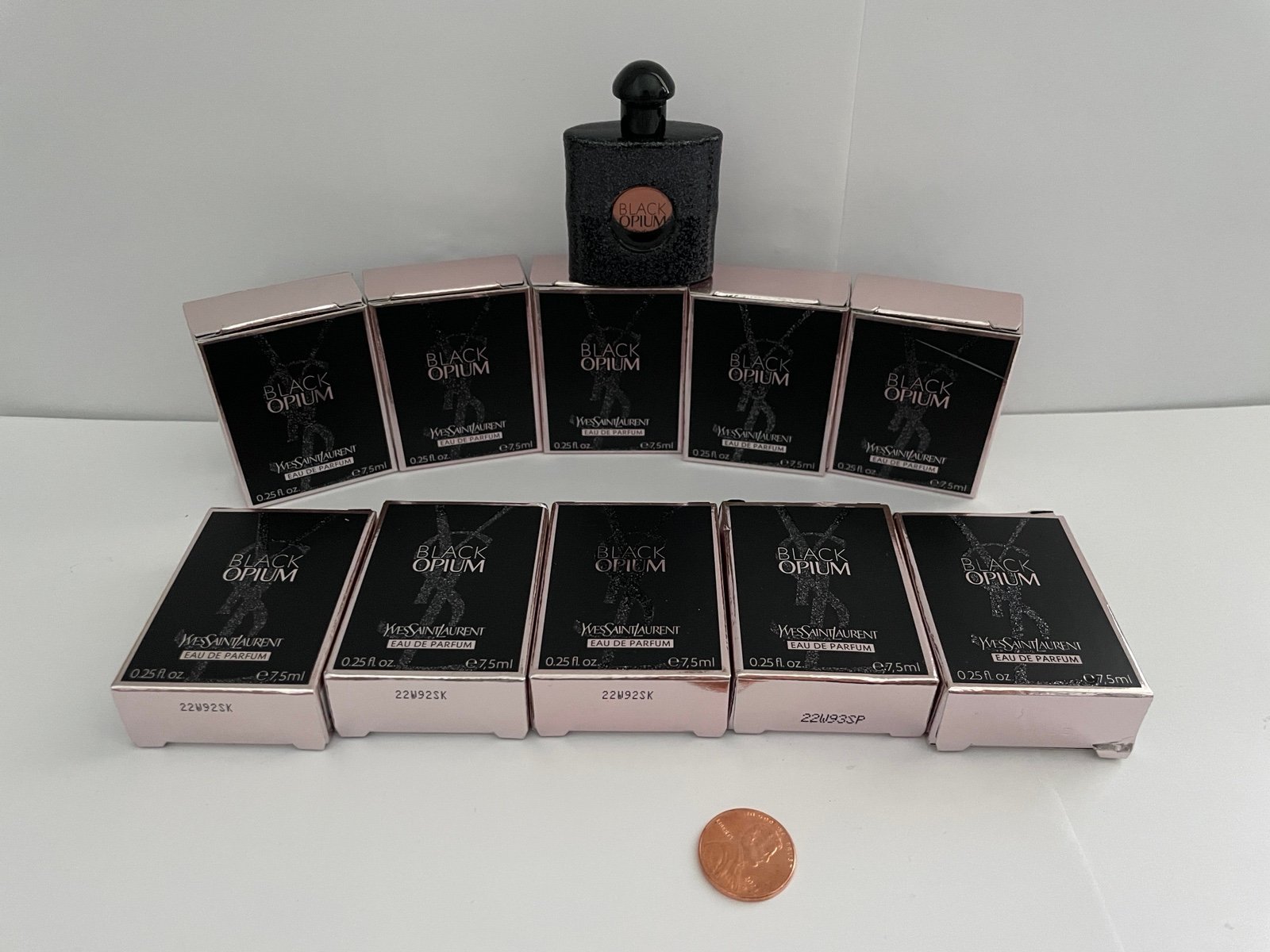 10 Yves Saint Laurent YSL Black Opium Eau De Parfum 0.25 Oz 7.5ml Travel Dabber