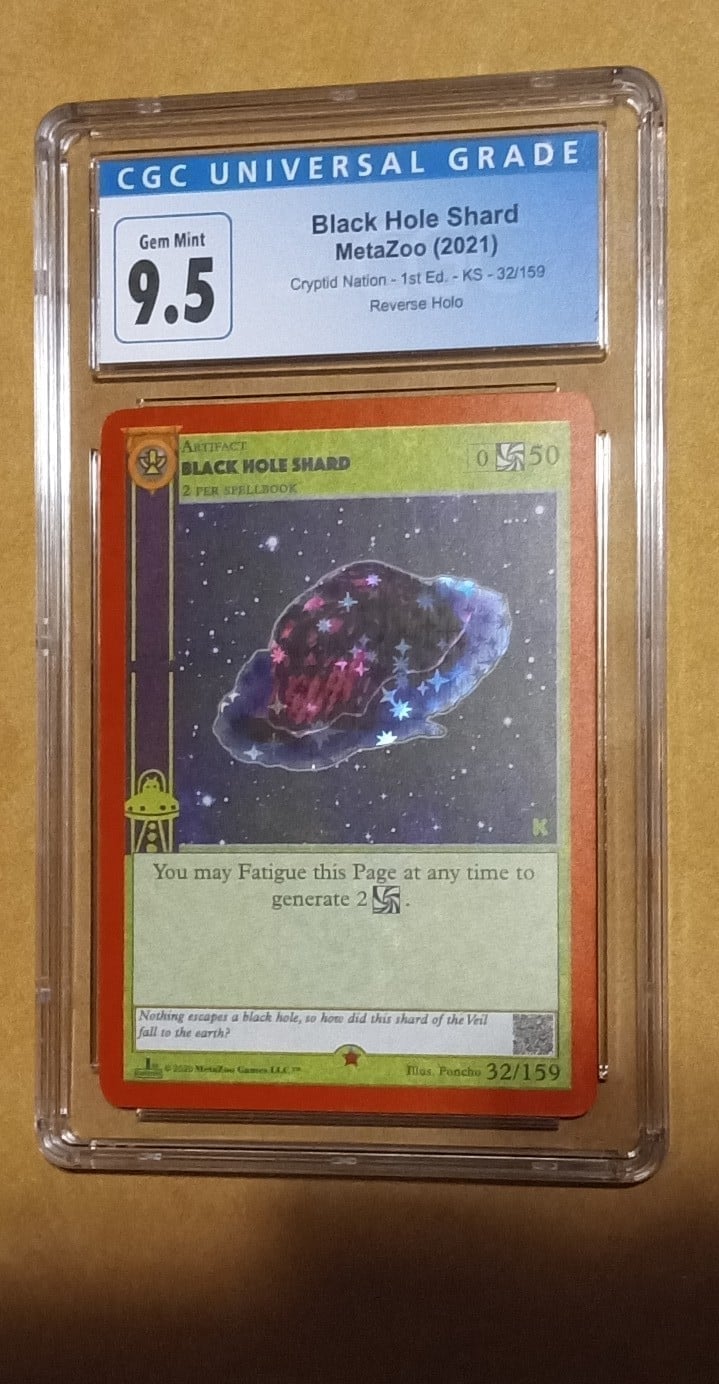 Metazoo Kickstarter Black Hole Shared RH Graded CGC 9.5 Gem Mint