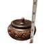 Handmade Vintage Carved Wooden Trinket Box With Lid Floral Design 3.5 Inch Heigh