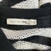 Rag Bone Open Shoulder Stripe Knit Top Long Sleeve Black White Pullover Women XS