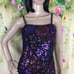 OLEG CASSINI Silk Beaded Gatsby Style Fringe Dress Size 4