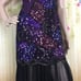 OLEG CASSINI Silk Beaded Gatsby Style Fringe Dress Size 4