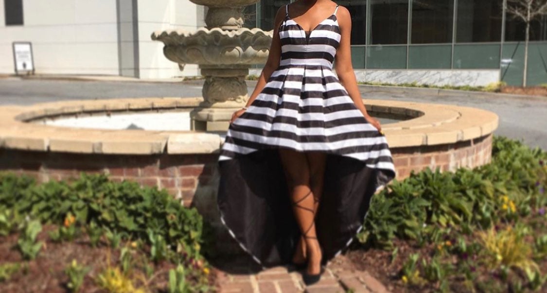 Black and White Formal Dress