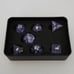 Fragments of Donati Comet Cracked Glass 7PC Glass Dice Set