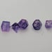 Fragments of Donati Comet Cracked Glass 7PC Glass Dice Set