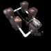4-Plant Super-RDWC Complete hydroponic system with 2 bulkheads and 400gph