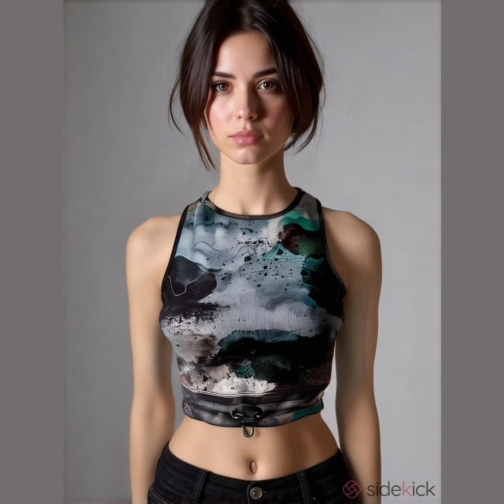 Koral Water Color Crop Top Size S