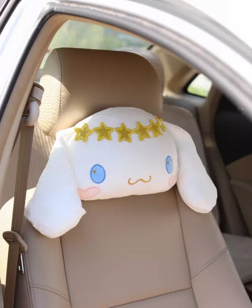 Cinnamoroll Plush Car Headrest Set of 2 NEW