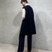 [BACCA] Double Cross Heavy Melton Middle Vest