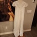 Vtg 60s Edwardian Cottagecore Lace Lily Of France White Long Full Nightgown M/L