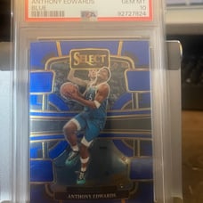Anthony Edwards 2023 Panini Select Retail Blue PSA 10