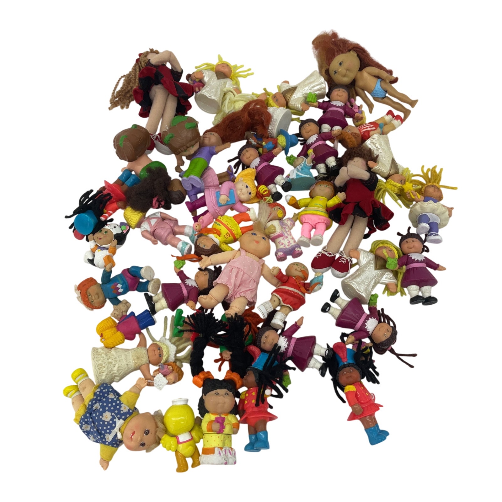 Vintage Modern Preowned Mixed LOT CPK Cabbage Patch Kids Mini Figures Toys Dolls