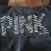 Y2k Vintage pink foldover waist flare yoga pants medium bling sequin