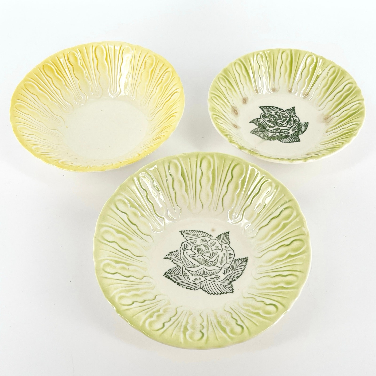 50s Scio Pottery Hairpin serving bowls set of 3 1950s vintage