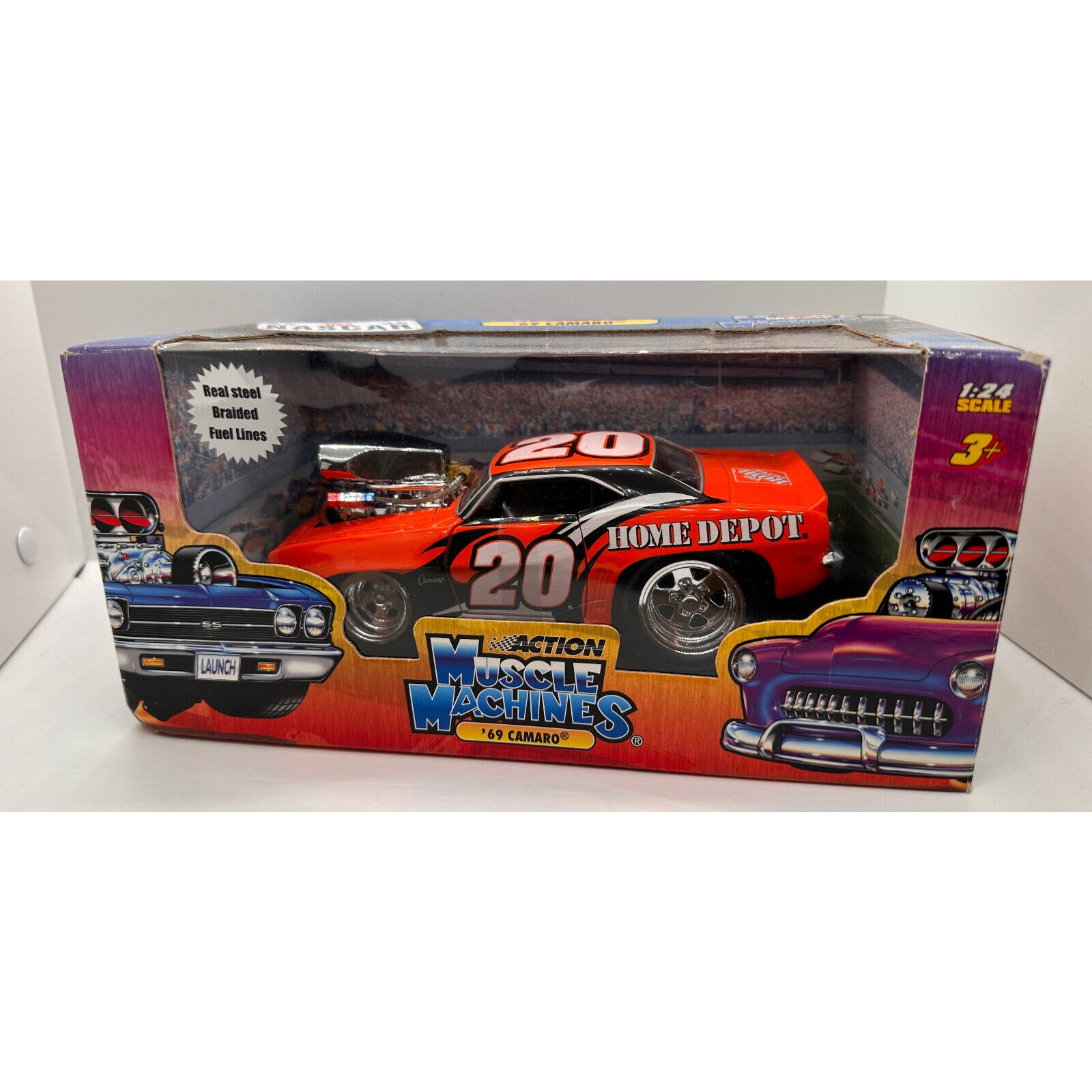 New Vintage Muscle Machines ‘69 Camaro Z28 #20 Tony Stewart Home Depot 1:24