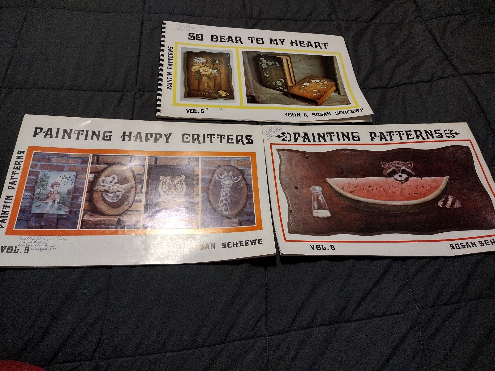 Vintage 1970s folk art books