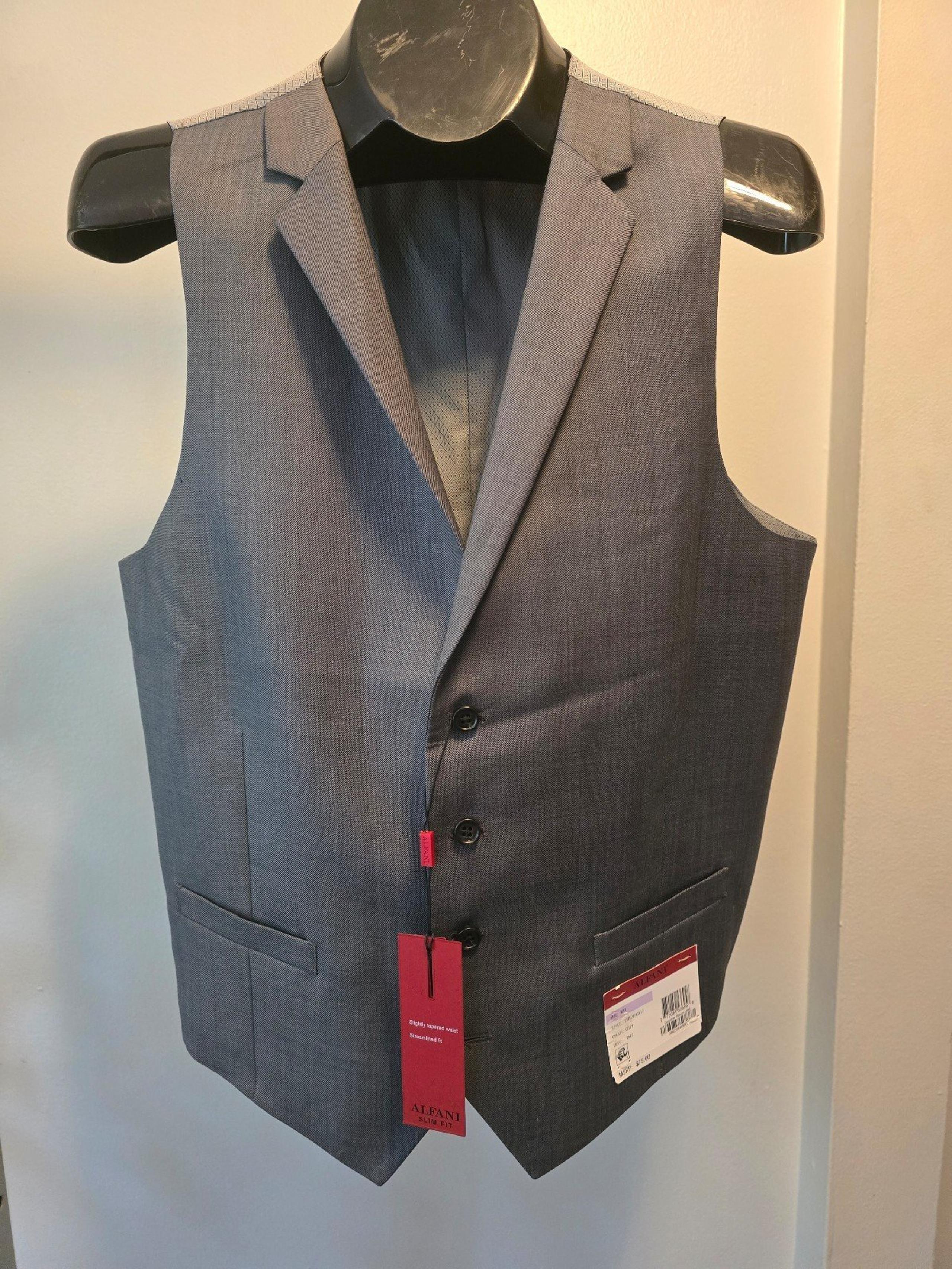 Alfani Men's Suit Vest, Grey Size 42R, NWT