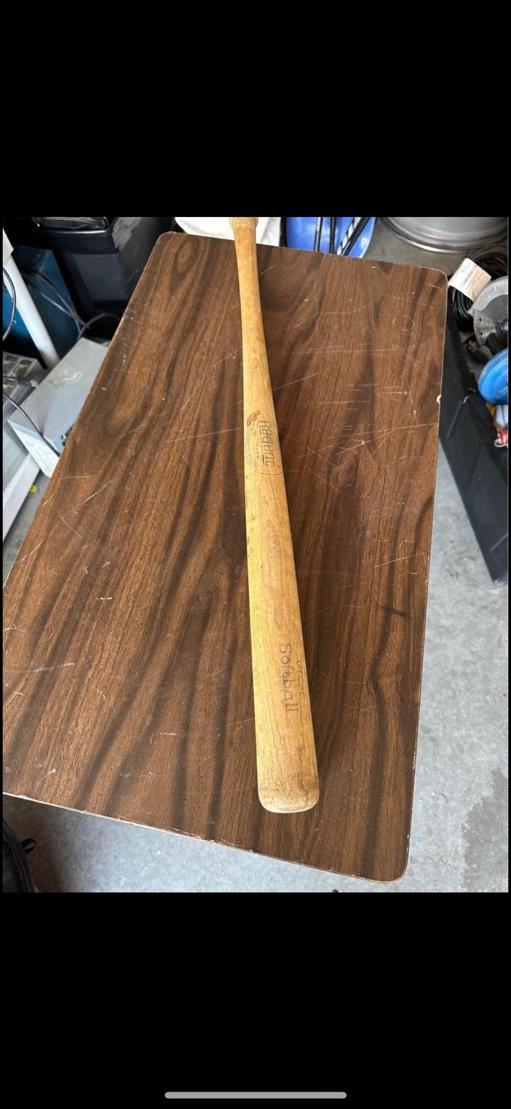 Vintage Regent The Power Line 1350 Baseball Bat Wood Semi-Pro Mickey Mantle