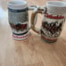 Vintage 1980's Budweiser Clydesdale's Beer steins