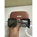 Miu Miu Crystal Trim Rectangle Sunglasses