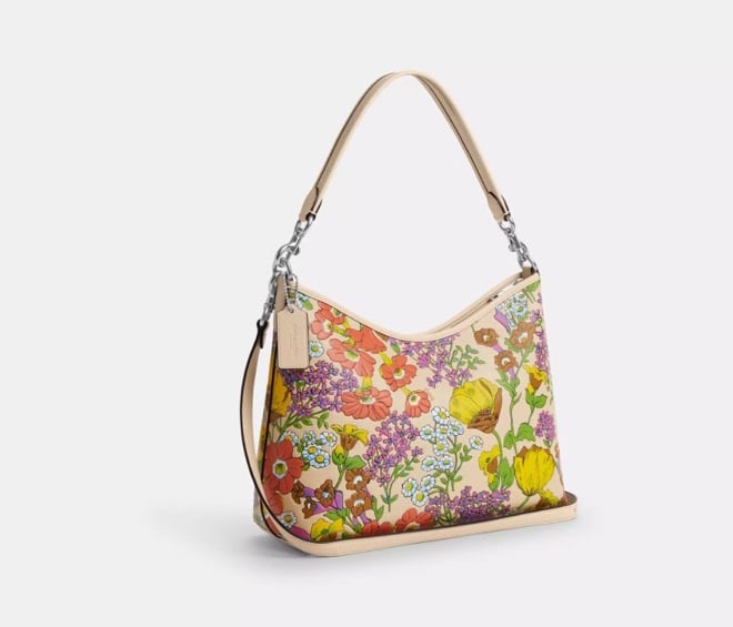 ❤️❤️NWT Coach Laurel Shoulder Bag With Floral Print