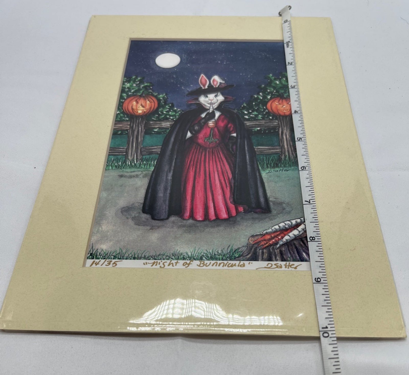 Denise Satter store 1985 “Night Of Bunnicula” Fantasy Art Print Signed Limited 14/35