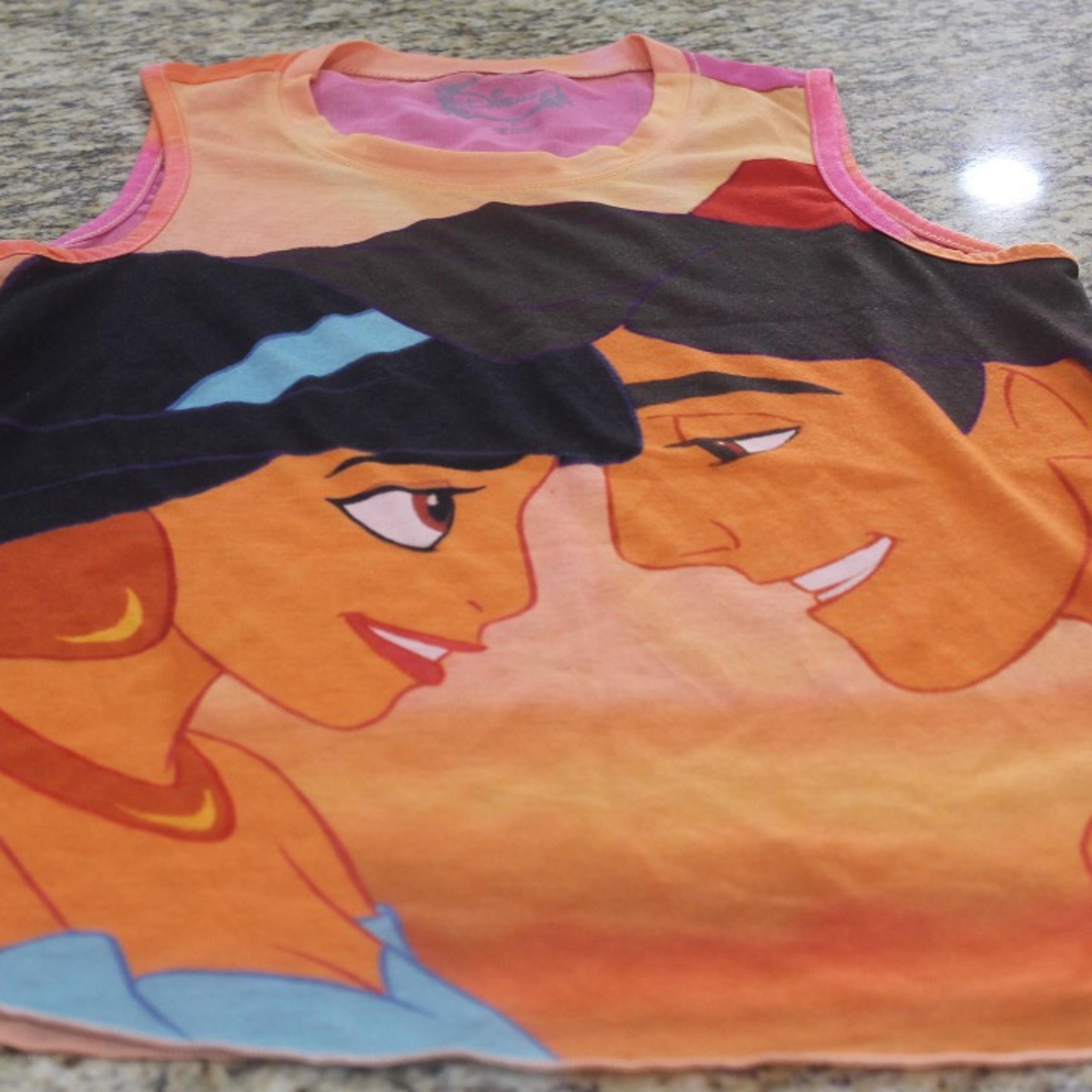 Aladdin and Jasmine racer back tank top