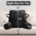 Pillows for Sitting in Bed Adult Black