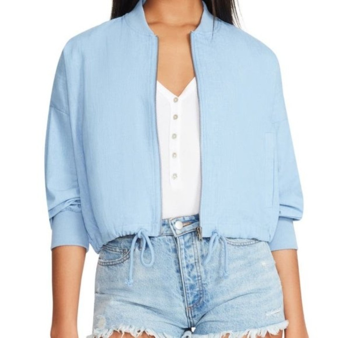 NWT BB DAKOTA BY STEVE MADDEN Novelty Fast Car Bomber Jacket Sz L