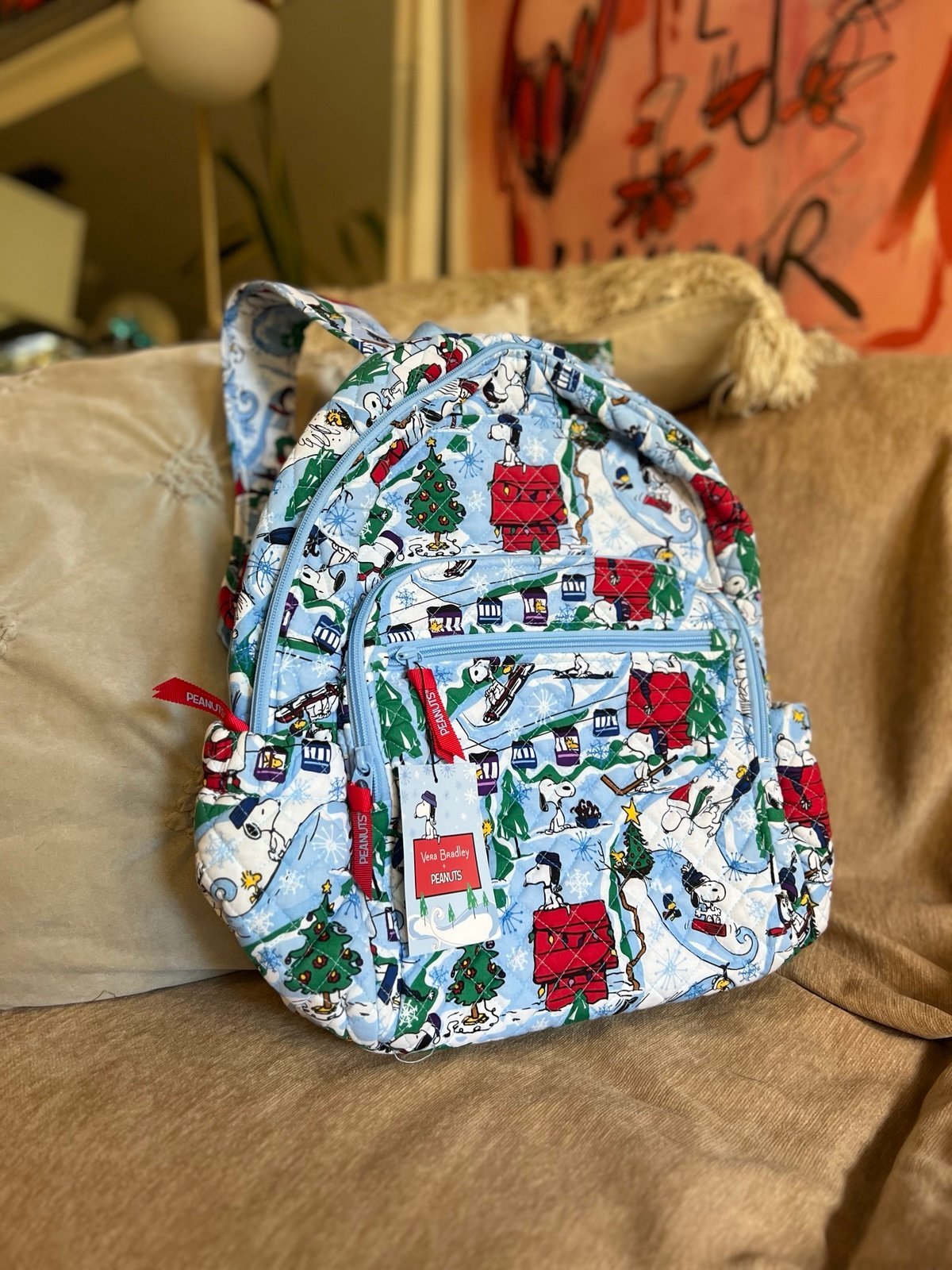 Vera Bradley Snoopy collab Backpack new