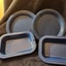 Vintage Blue & White Speckled Dinnerware - 4 PC