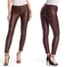 Blank NYC Women's NWT Burgundy Vegan Leather Mid Rise Skinny Pants Size 24