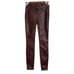Blank NYC Women's NWT Burgundy Vegan Leather Mid Rise Skinny Pants Size 24