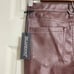 Blank NYC Women's NWT Burgundy Vegan Leather Mid Rise Skinny Pants Size 24